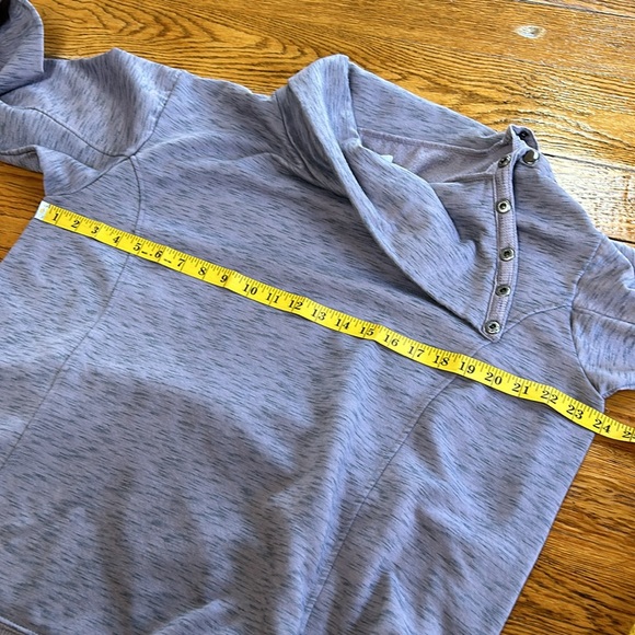 Maurices plum color top. Snap detail at shoulder. Size 0 (Fits like Size Large). - Picture 6 of 11